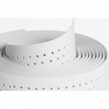 Nabico Siena Perforated Handlebar Tape 2mm White PVC - 2 Meters - 2