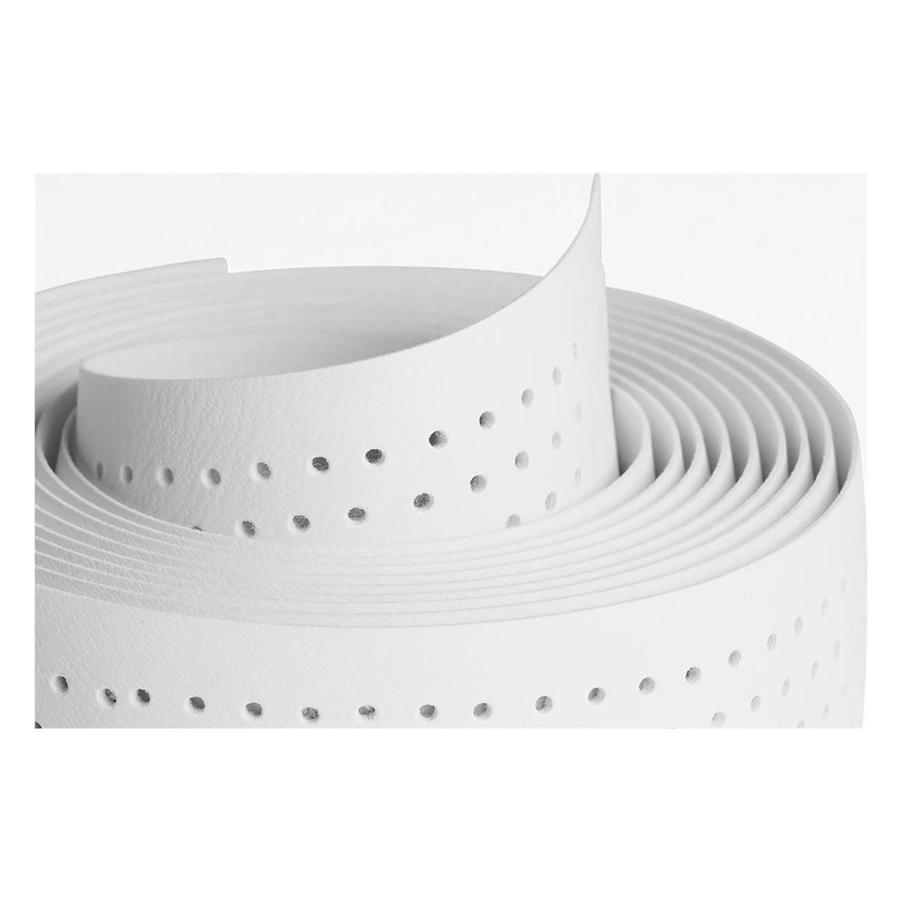 Nabico Siena Perforated Handlebar Tape 2mm White PVC - 2 Meters - 2