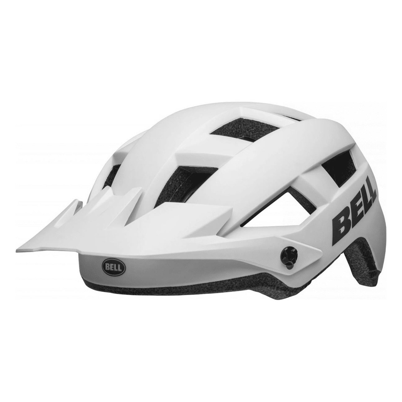 Casco Spark 2 Bianco Opaco con Visiera Regolabile, Taglia 50-57 cm - Design Ventilato e Sistema Ergo Fit™ per Sicurezza e Comfor