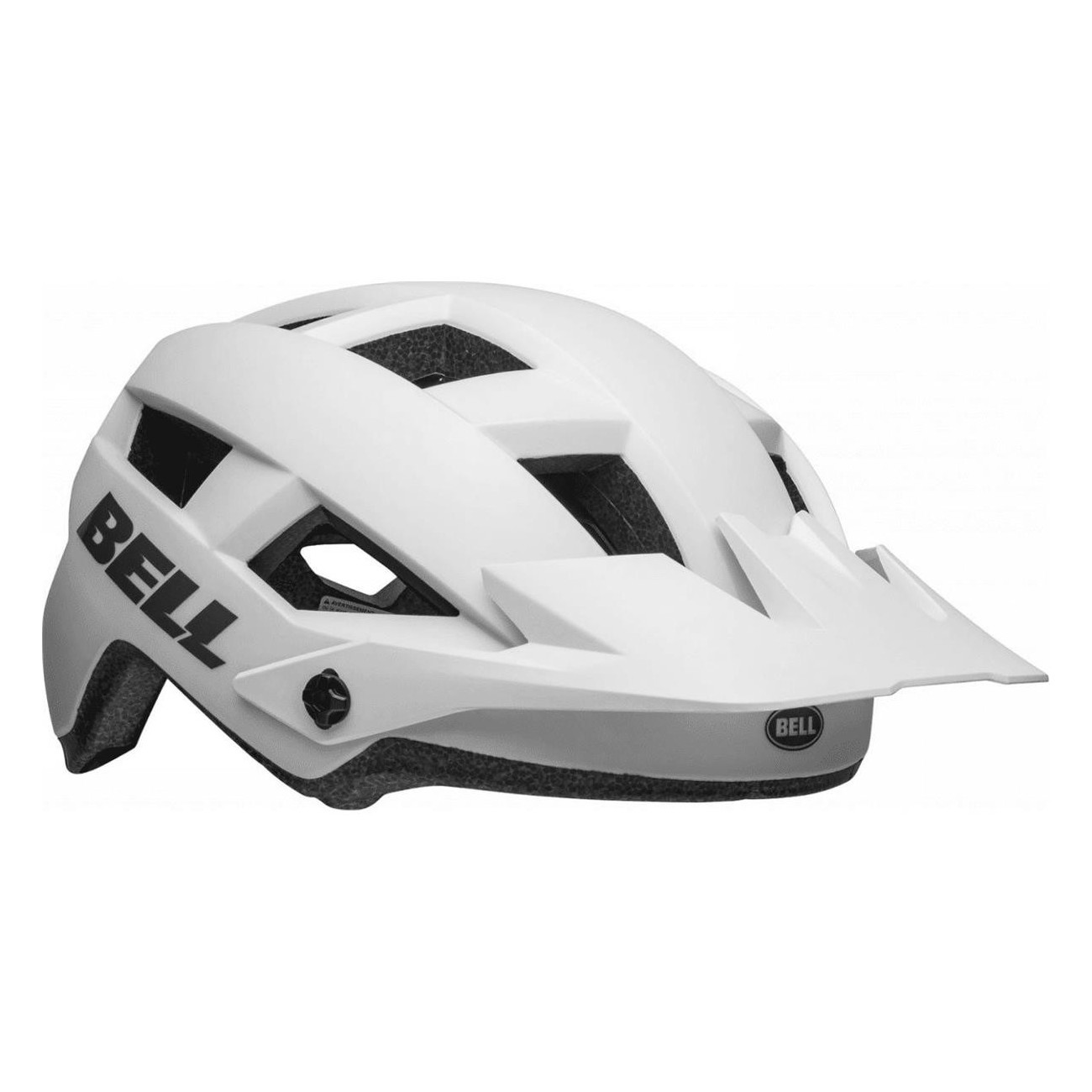 Casco Spark 2 Bianco Opaco con Visiera Regolabile, Taglia 50-57 cm - Design Ventilato e Sistema Ergo Fit™ per Sicurezza e Comfor