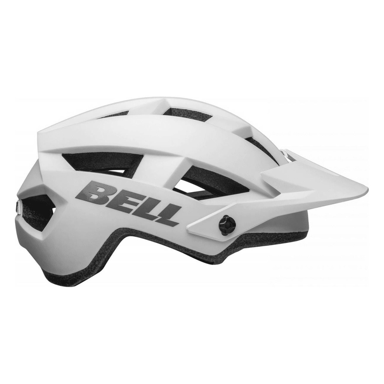 Casco Spark 2 Bianco Opaco con Visiera Regolabile, Taglia 50-57 cm - Design Ventilato e Sistema Ergo Fit™ per Sicurezza e Comfor