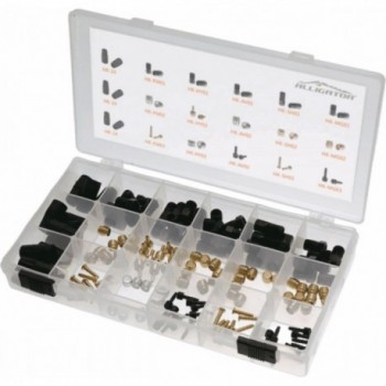 Complete Disc Brake Accessory Kit: Inserts, Bushings, and Locking Screws - 1