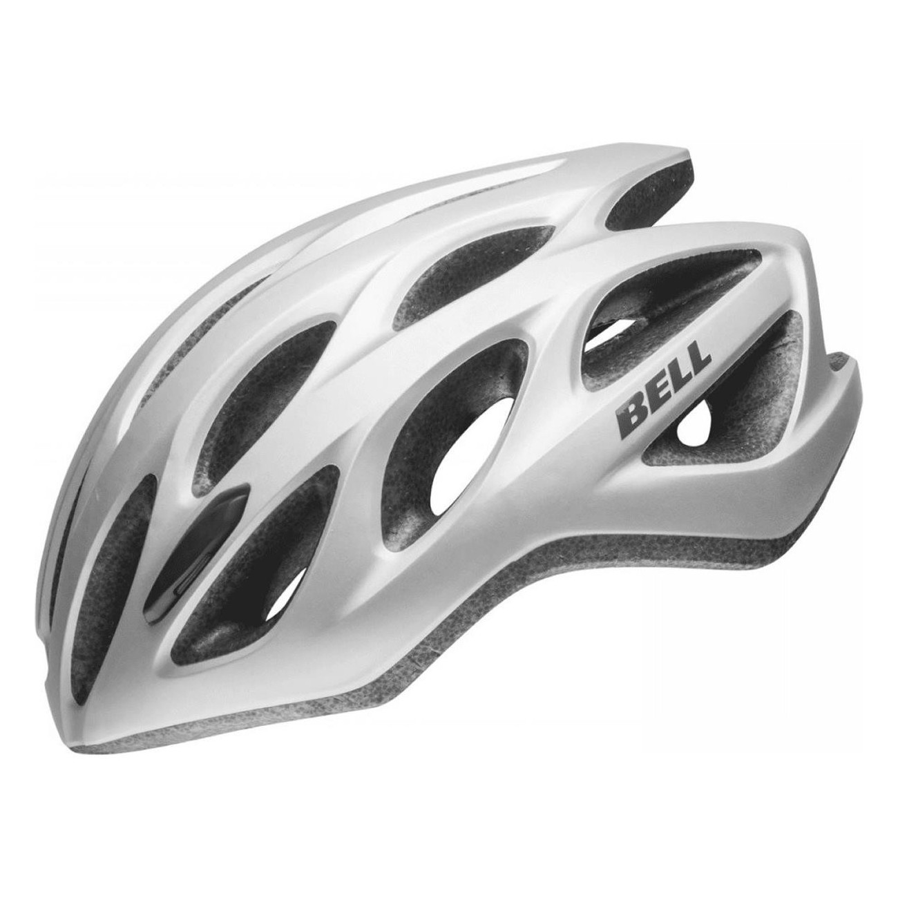 Casco Tracker R Silver Opaco 54-61cm, 273g, 25 Prese d'Aria, Ventilazione e Sicurezza per Ciclisti - 1 - Caschi - 0768686478840