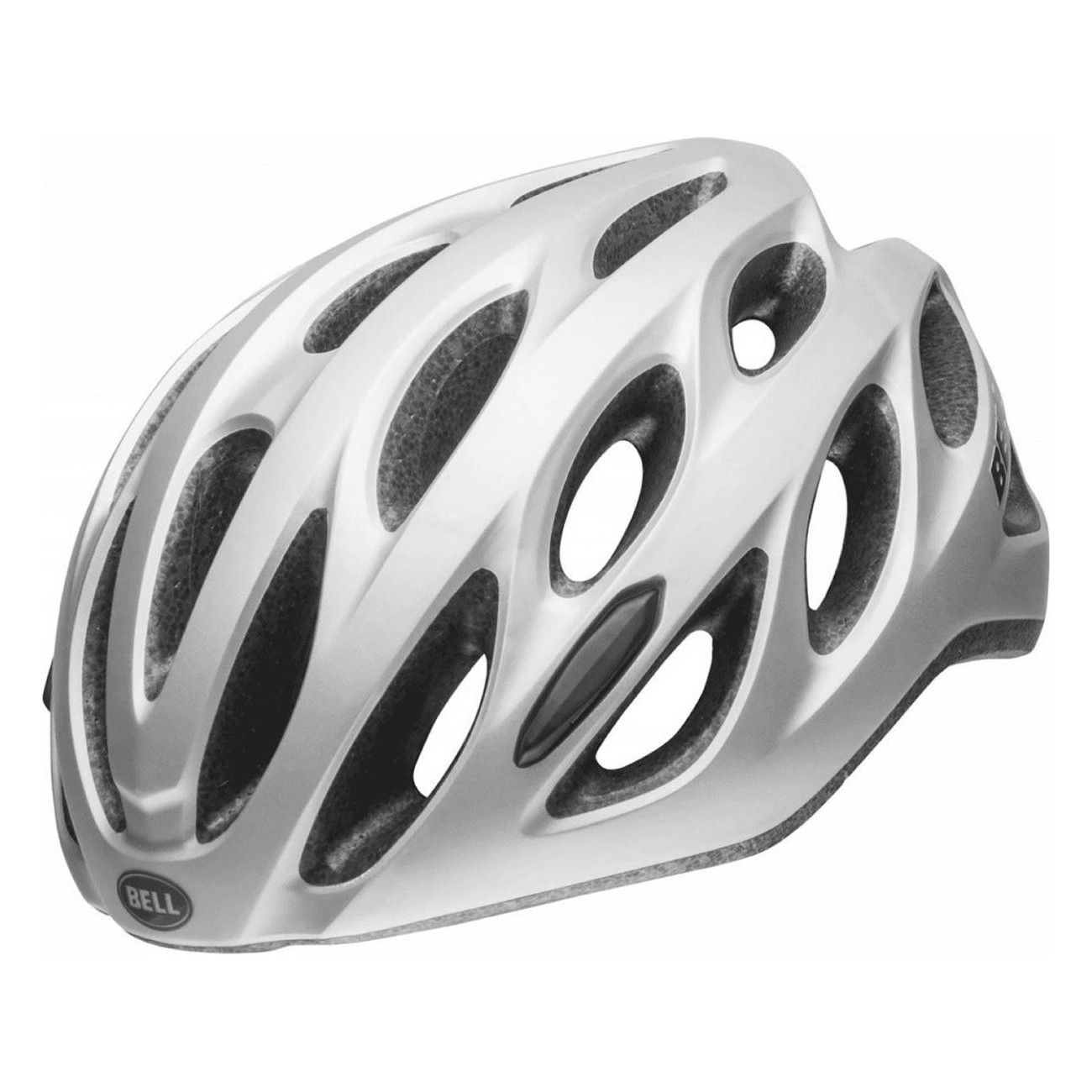 Casco Tracker R Silver Opaco 54-61cm, 273g, 25 Prese d'Aria, Ventilazione e Sicurezza per Ciclisti - 2 - Caschi - 0768686478840