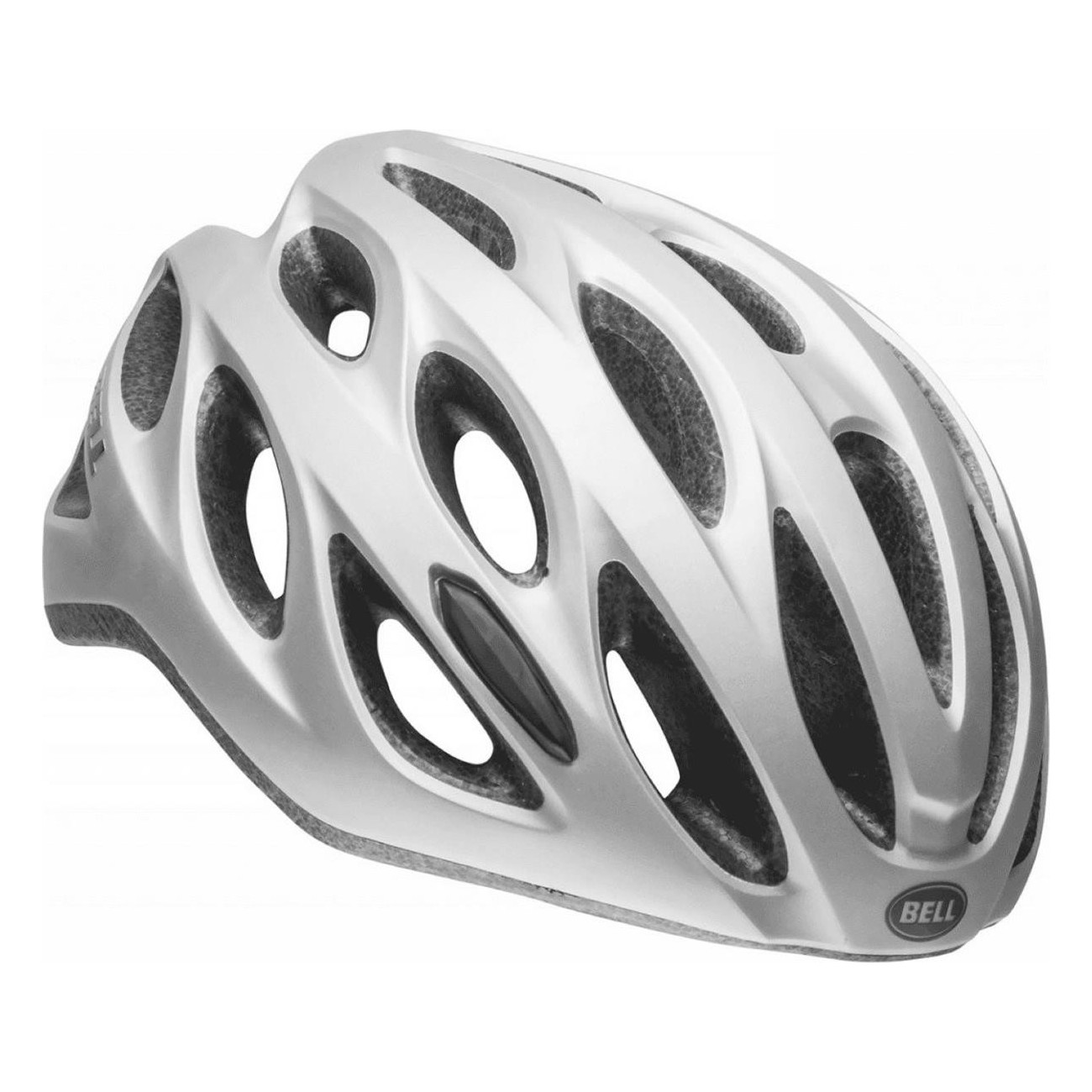 Casco Tracker R Silver Opaco 54-61cm, 273g, 25 Prese d'Aria, Ventilazione e Sicurezza per Ciclisti - 3 - Caschi - 0768686478840