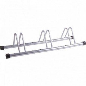 Soporte para Bicicleta de Acero Plateado, Set de 3 Piezas MV, Ruedas 12'-29' - 1