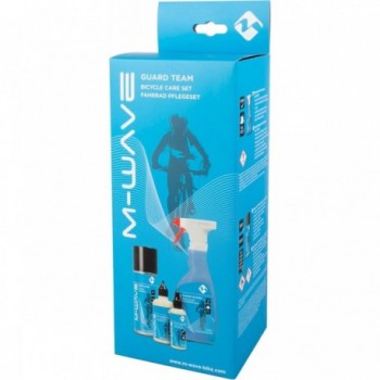 Set d'entretien de vélo M-Wave 4 pièces : nettoyant, cire spray et huile - 2