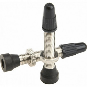 50mm Brass Tubeless Valve with Conical Base, O-Ring and Nut - 1