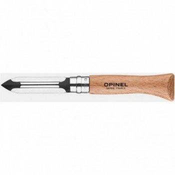 Opinel N.06 Folding Peeler with Stainless Steel Blade and Beech Handle - 1