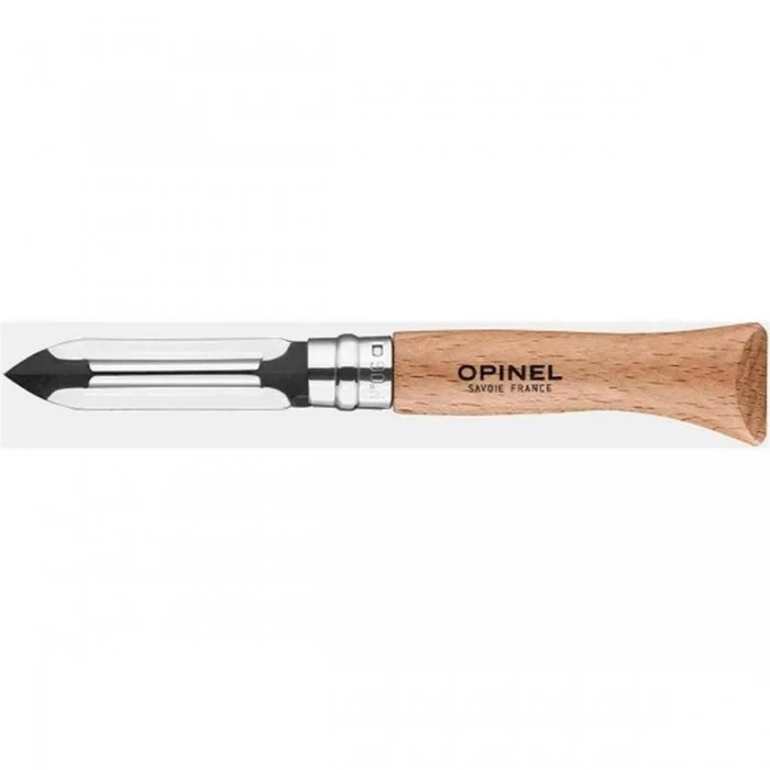 Opinel N.06 Éplucheur Pliable avec Lame en Acier Inox et Manche en Hêtre Verni - 1