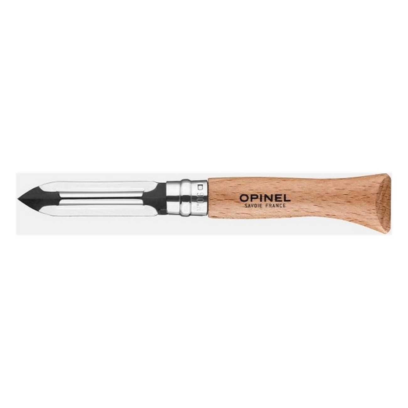 Opinel N.06 Folding Peeler with Stainless Steel Blade and Beech Handle - 1