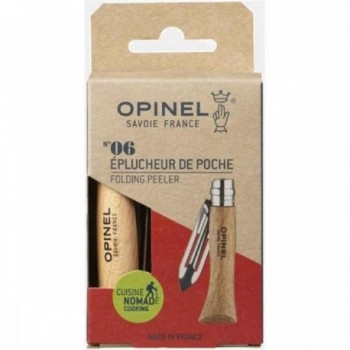 Opinel N.06 Folding Peeler with Stainless Steel Blade and Beech Handle - 4