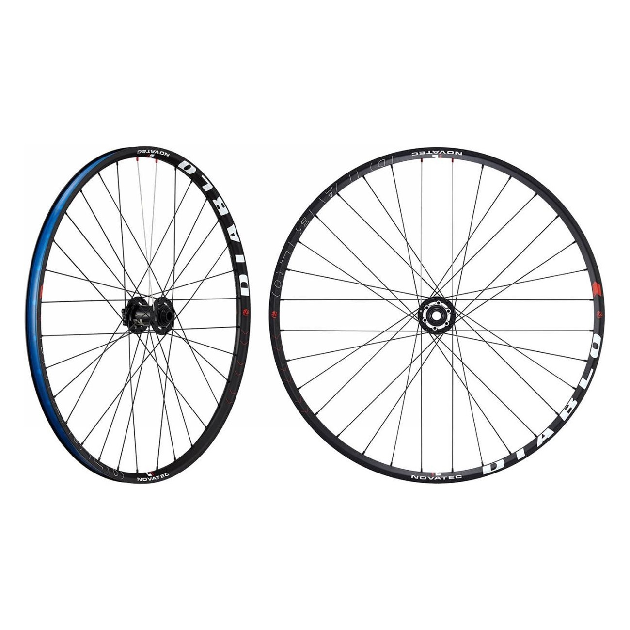 Set de Roues Novatec Diablo 650B en Aluminium Tubeless 27.5'' pour Enduro et Downhill - 1