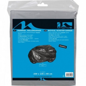 M-Wave Chris Bicycle Garage in Durable Black Tarpaulin 230x135x65 cm - 2