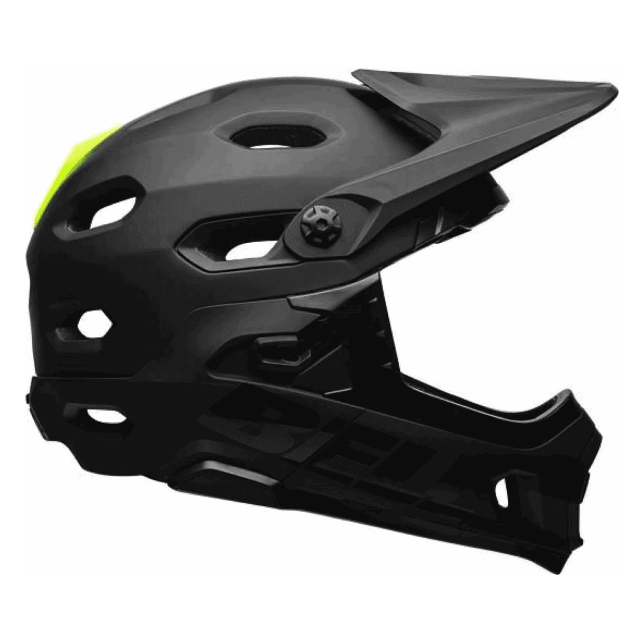 Casco Integrale Super DH Nero/Giallo con MIPS, Taglia 52-56 cm, Tecnologia Spherical e Mentoniera Removibile - 1 - Caschi - 0768