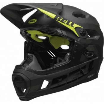 Casco Integrale Super DH Nero/Giallo con MIPS, Taglia 52-56 cm, Tecnologia Spherical e Mentoniera Removibile - 3 - Caschi - 0768