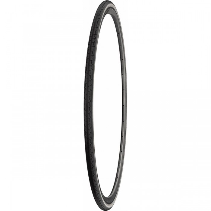 700x25 Black Road Bike Tire with Rigid Bead, Elegant and Durable Design - 1