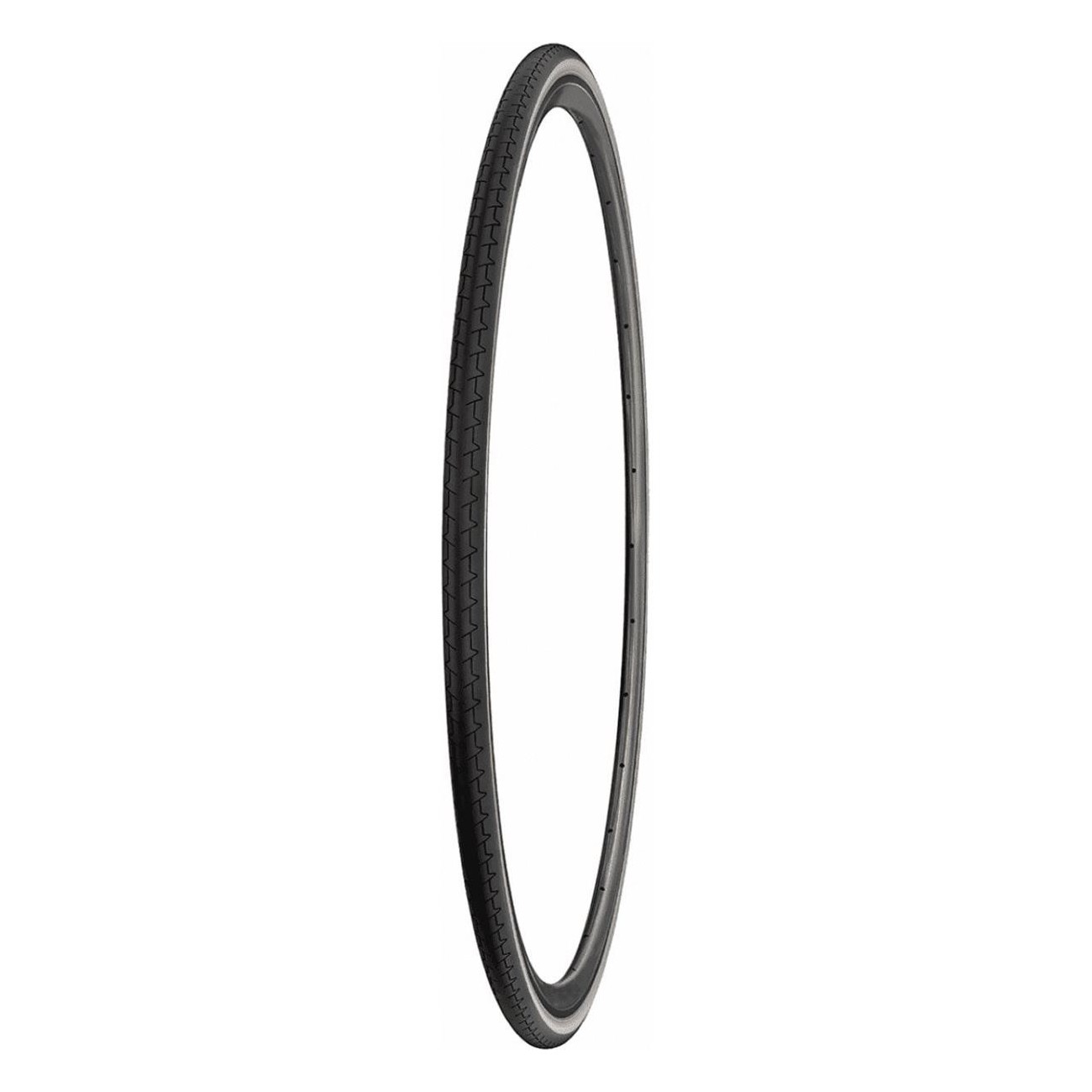 700x25 Black Road Bike Tire with Rigid Bead, Elegant and Durable Design - 1