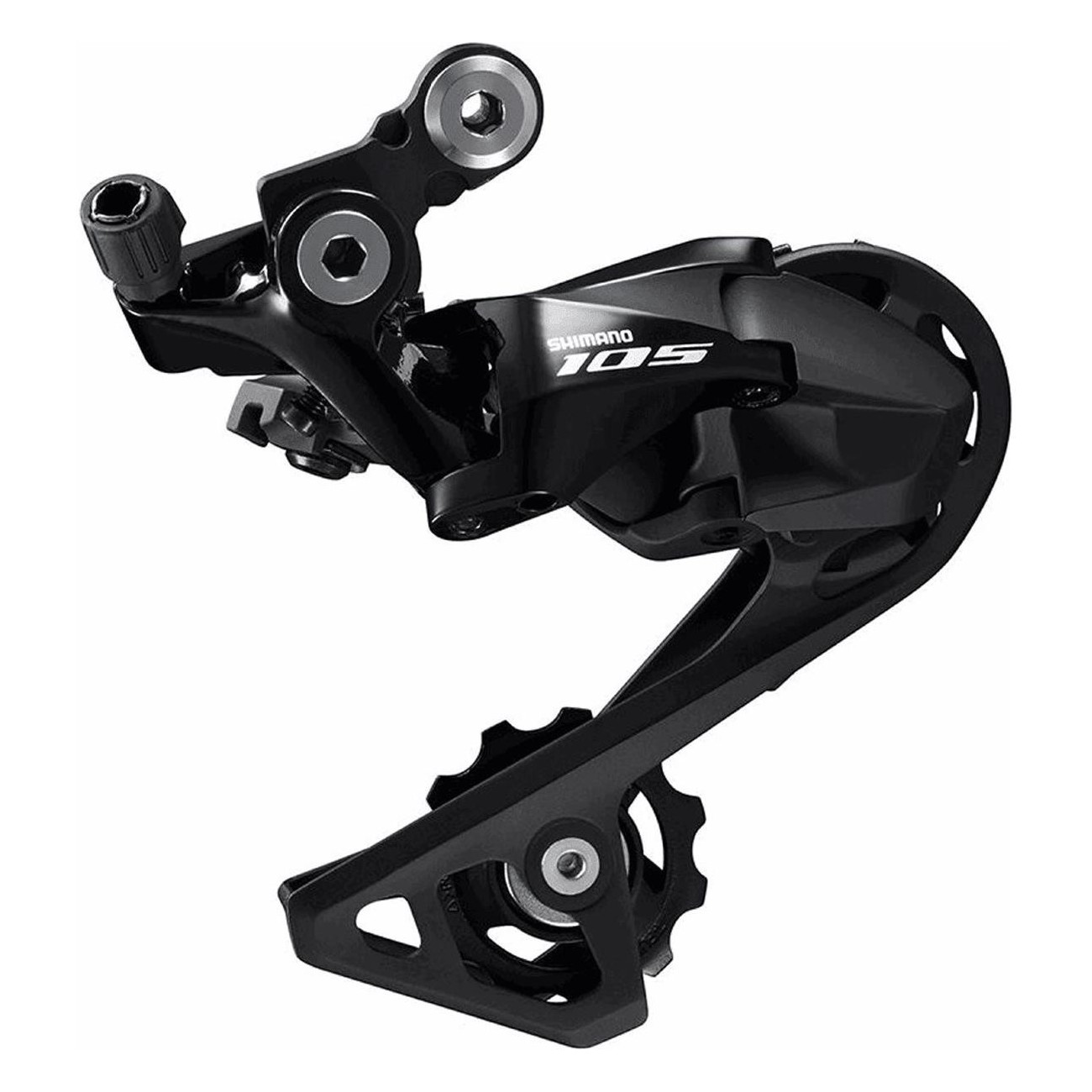 Dérailleur Shimano ROAD 105 R7000 2x11V, Cage Moyenne, Noir - Performance et Fiabilité - 1