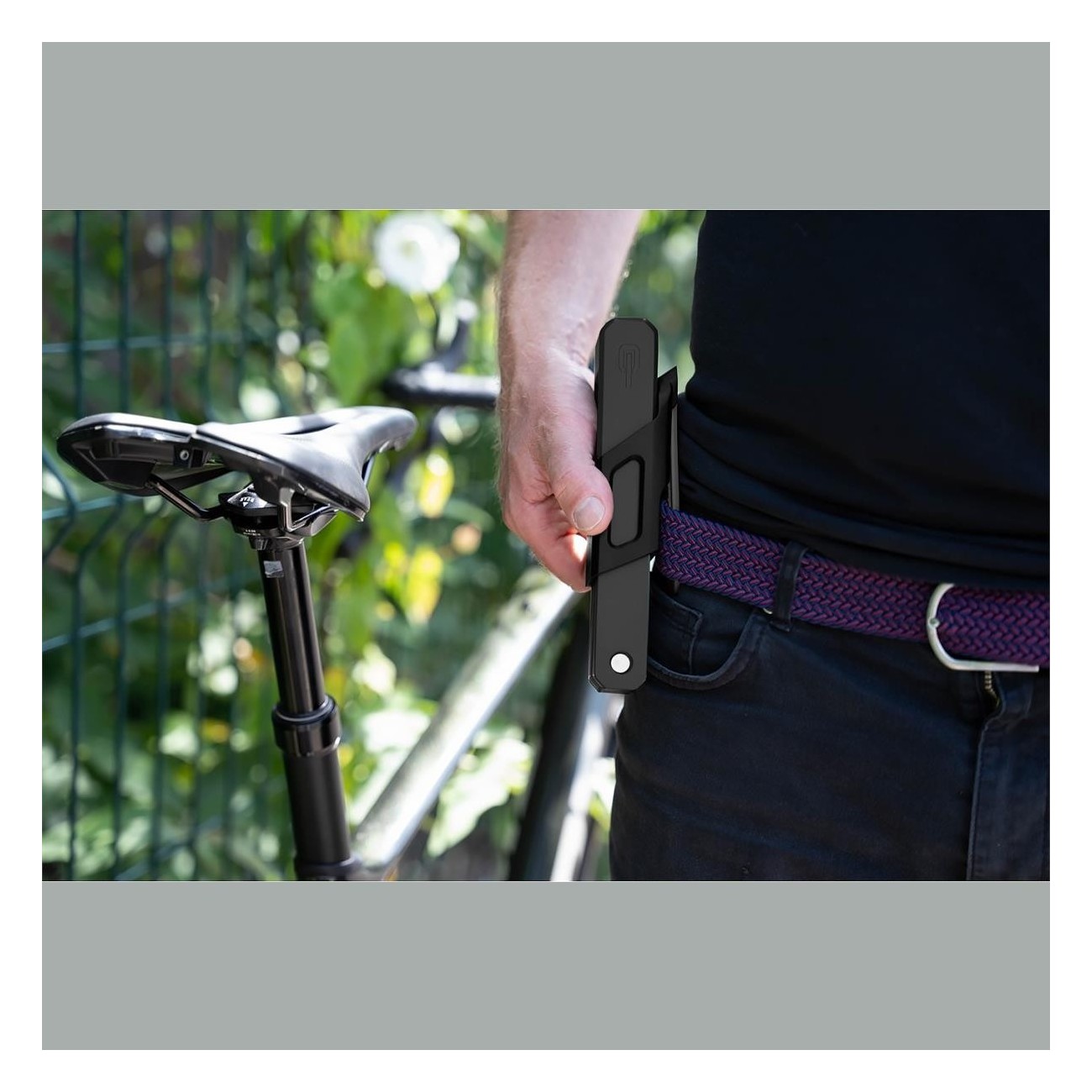 Cadenas pliable Hiplok SWITCH 85cm noir avec certification Sold Secure Bronze et système CLIP + RIDE - 3