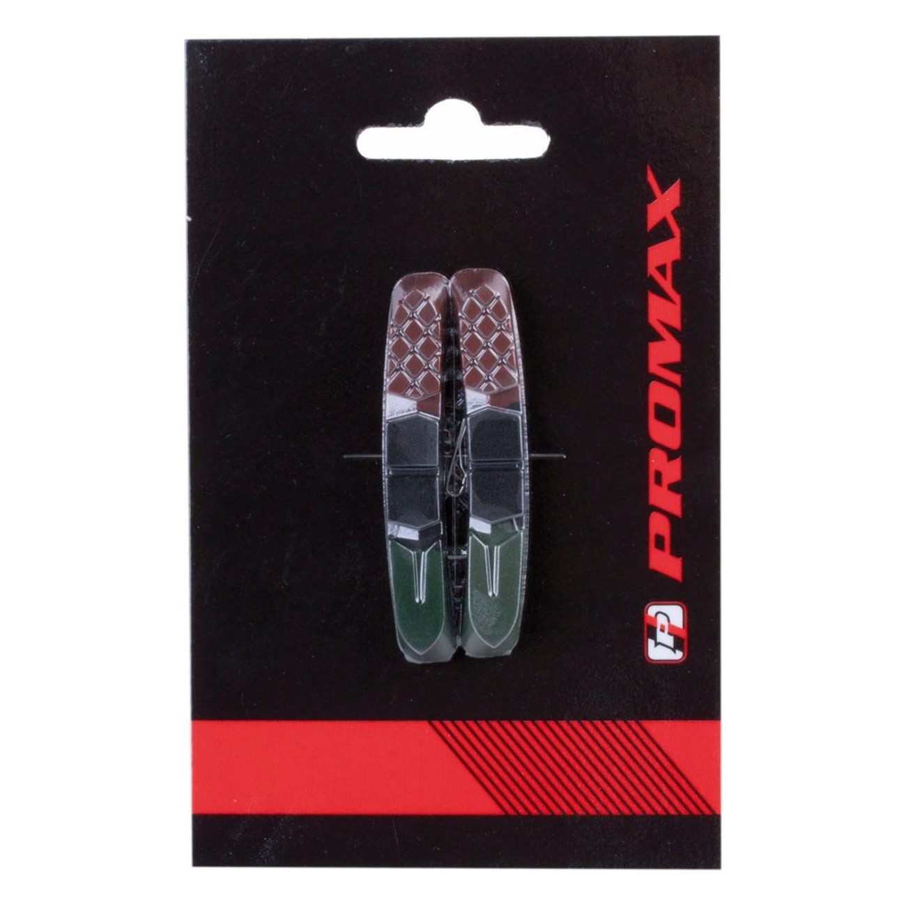 Pair of 3-Color Replacement Brake Pads with NIROSTA Pins, EN 14766 - PROMAX - 3