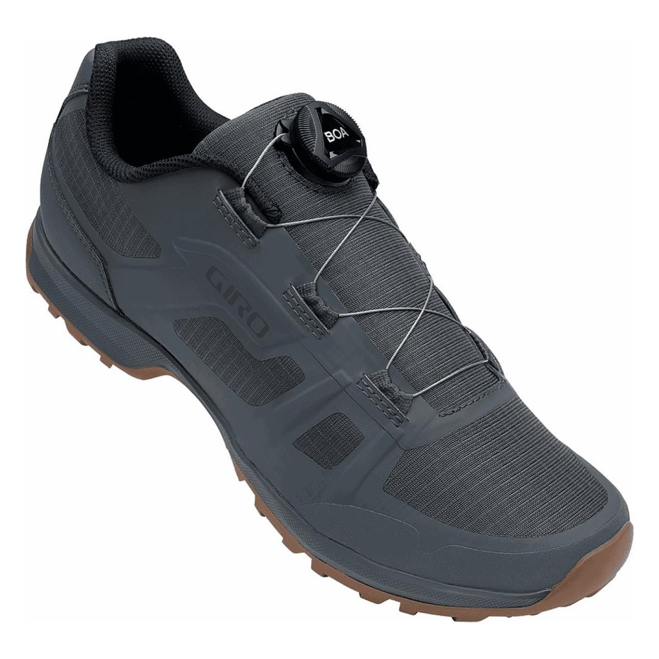 Chaussures MTB Giro Gauge Boa Gris/Bleu/Marron Taille 44 avec Boa et SPD - 1