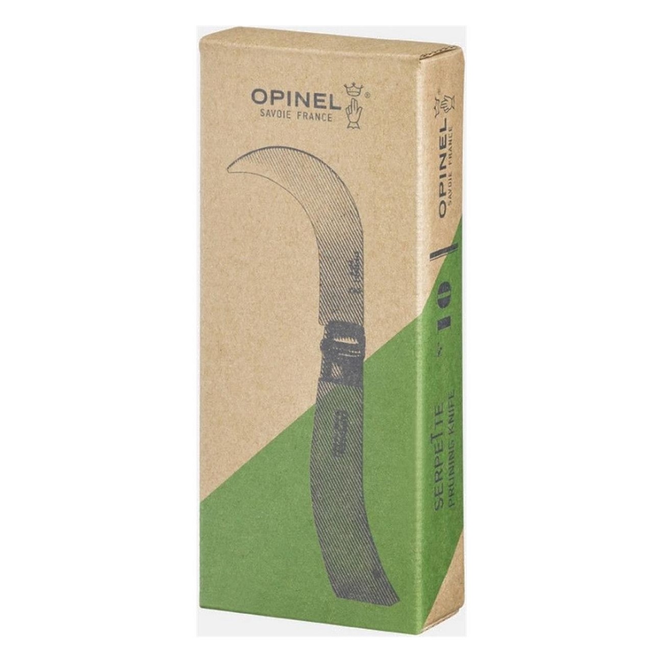 Opinel Roncola N.10 con Lama Curva in Acciaio Inossidabile e Manico in Faggio, Ideale per Giardinaggio e Potatura - 2 - Varie - 