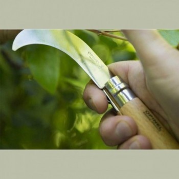 Opinel Roncola N.10 con Lama Curva in Acciaio Inossidabile e Manico in Faggio, Ideale per Giardinaggio e Potatura - 4 - Varie - 