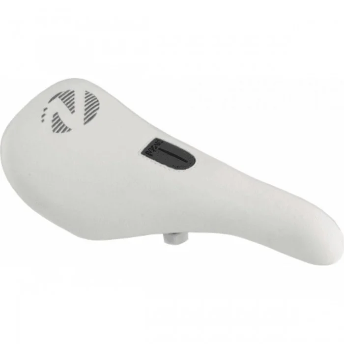 Selle BMX Velo Pivotal Unisexe Blanche 234x131 mm avec Rail en Acier - 1