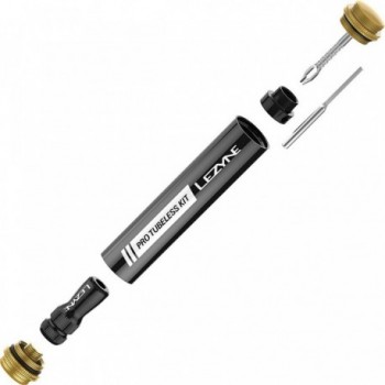 Kit Tubeless Lezyne Pro Cargado Negro - Reparación Completa para Neumáticos - 4