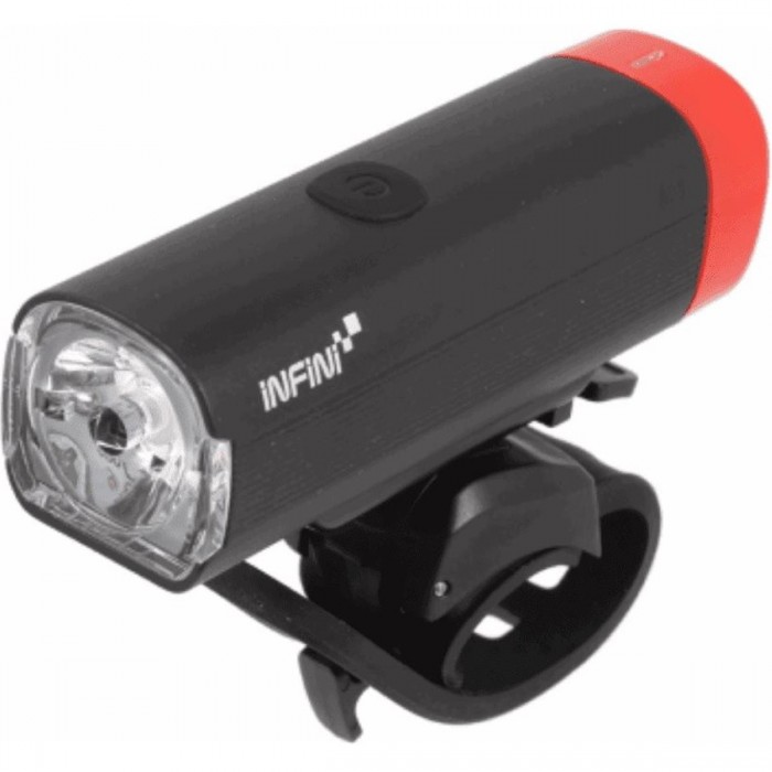 KOR 800 Lumen LED USB Front Bike Light in Black Aluminum - 1