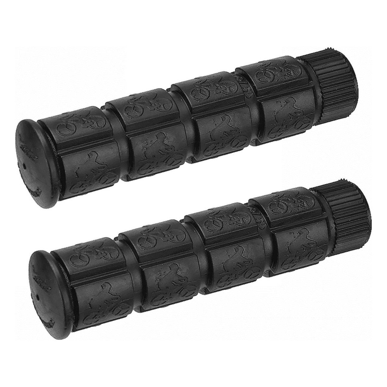 Puños Ngrip de Goma Negra 120mm para Adultos - Comodidad y Durabilidad - 1