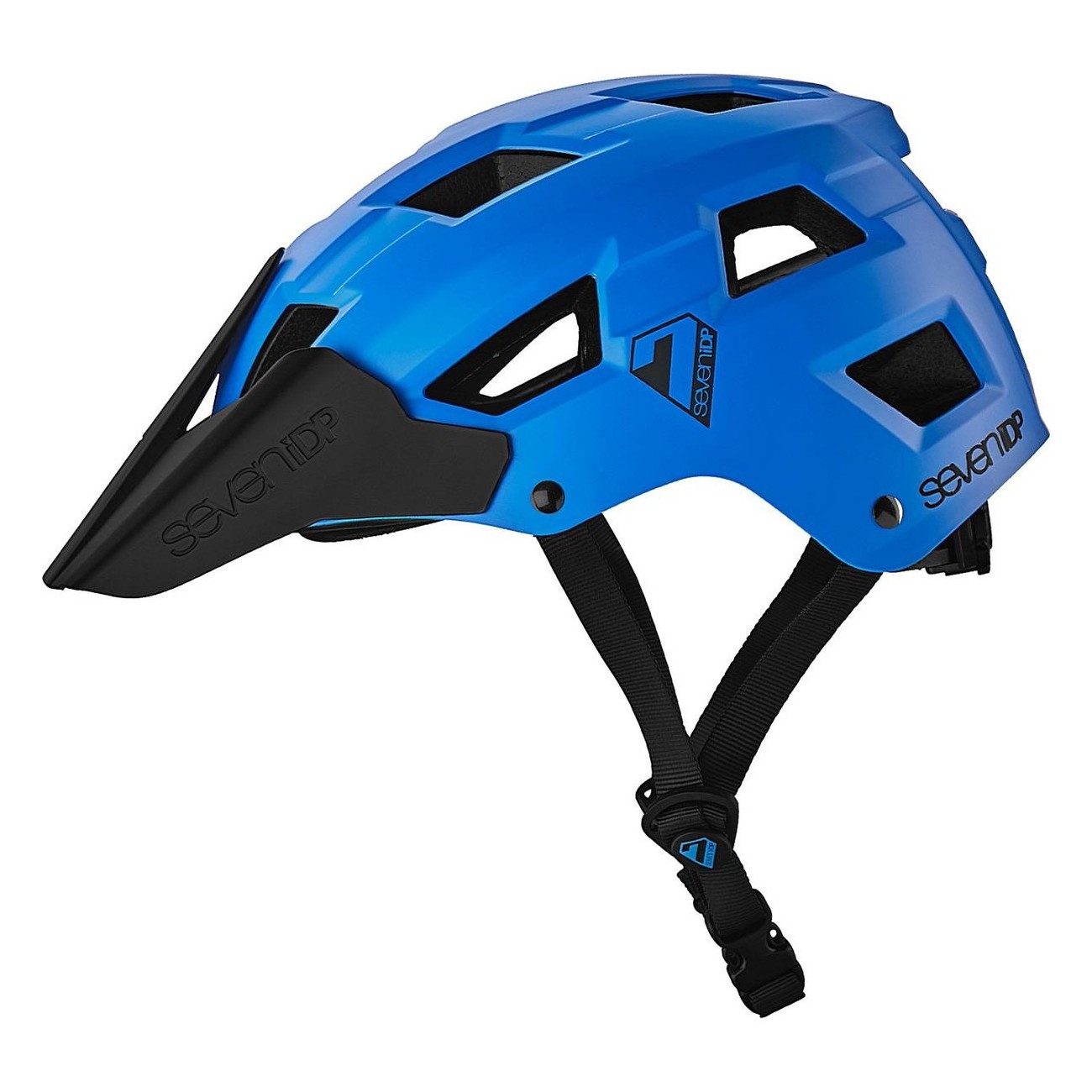 Casco M5 Azul L/XL 7 Protection con Carcasa de ABS y Visera Personalizada - 1