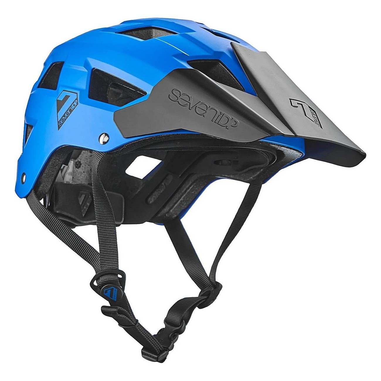 Casco M5 Azul L/XL 7 Protection con Carcasa de ABS y Visera Personalizada - 3