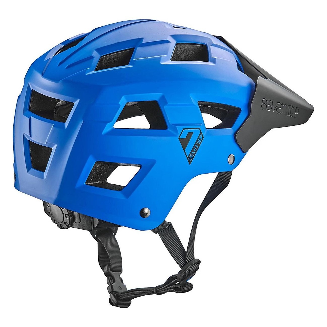 Casco M5 Azul L/XL 7 Protection con Carcasa de ABS y Visera Personalizada - 4