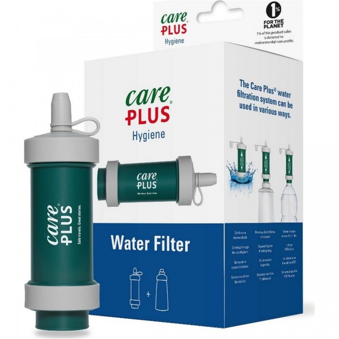 Filtro Acqua Portatile Care Plus - Verde Giungla, Compatto e Leggero per Escursioni - 1 - Protezione da insetti - 8714024341507