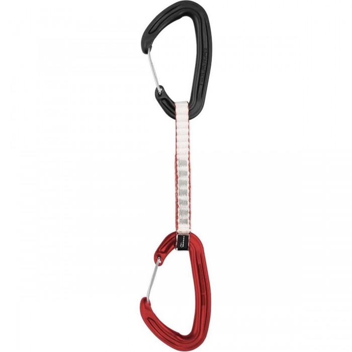 Moschettone Alpha Wire Quickdraw 12cm - Leggero e Sicuro per Arrampicata Tradizionale con Design Ergonomico e Naso Pulito - 1 - 