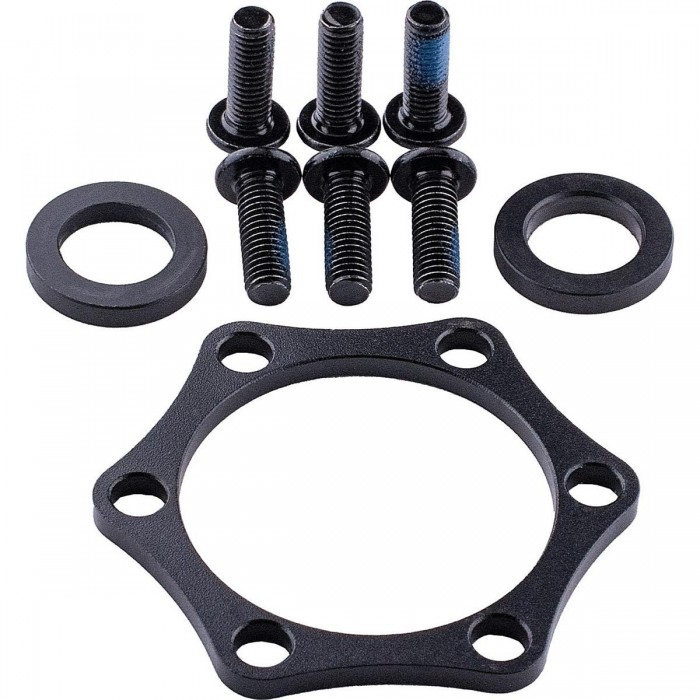 Reverse HR Boost Adapter Black with 3mm Washers and M5x15 Screws for Hub 12x142 to 12x148 mm - 1