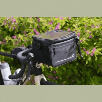 Zefal 7L Black Waterproof Handlebar Bag with Quick Release and Pockets - 6