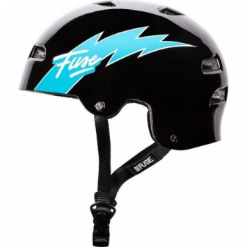 Casco Fuse Alpha Negro-Azul Talla M-L - Confort y Protección Avanzada - 1