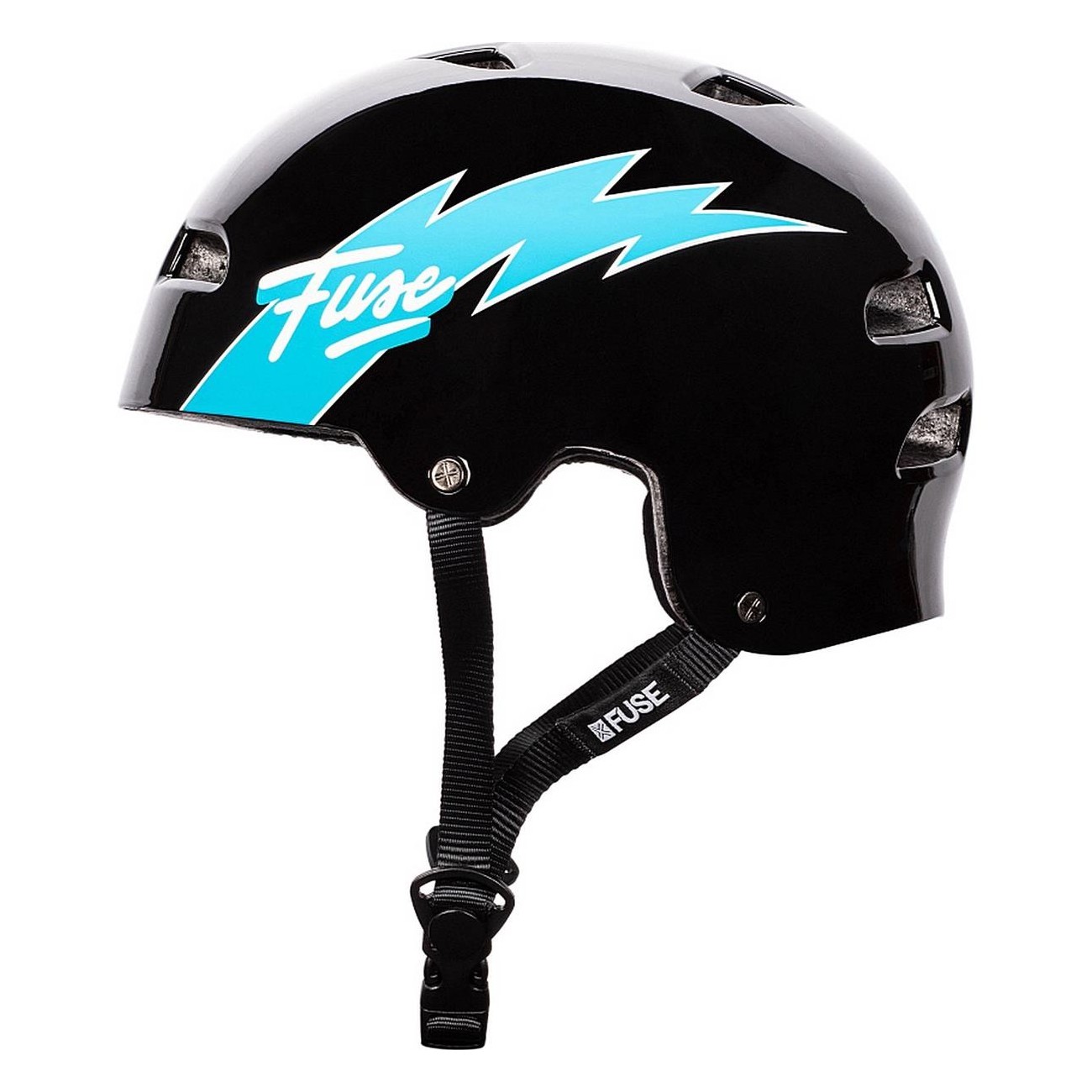 Casco Fuse Alpha Negro-Azul Talla M-L - Confort y Protección Avanzada - 1