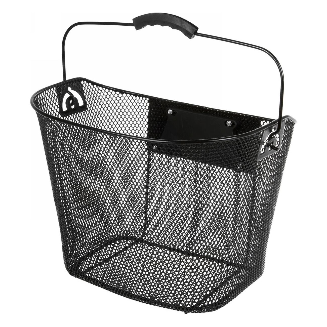 Ventura Black Bicycle Basket with Adjustable Clip, 34.5x26.5x26/22.5 cm - 1