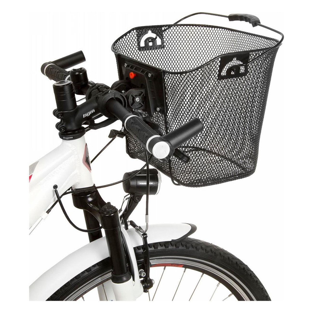 Ventura Black Bicycle Basket with Adjustable Clip, 34.5x26.5x26/22.5 cm - 2