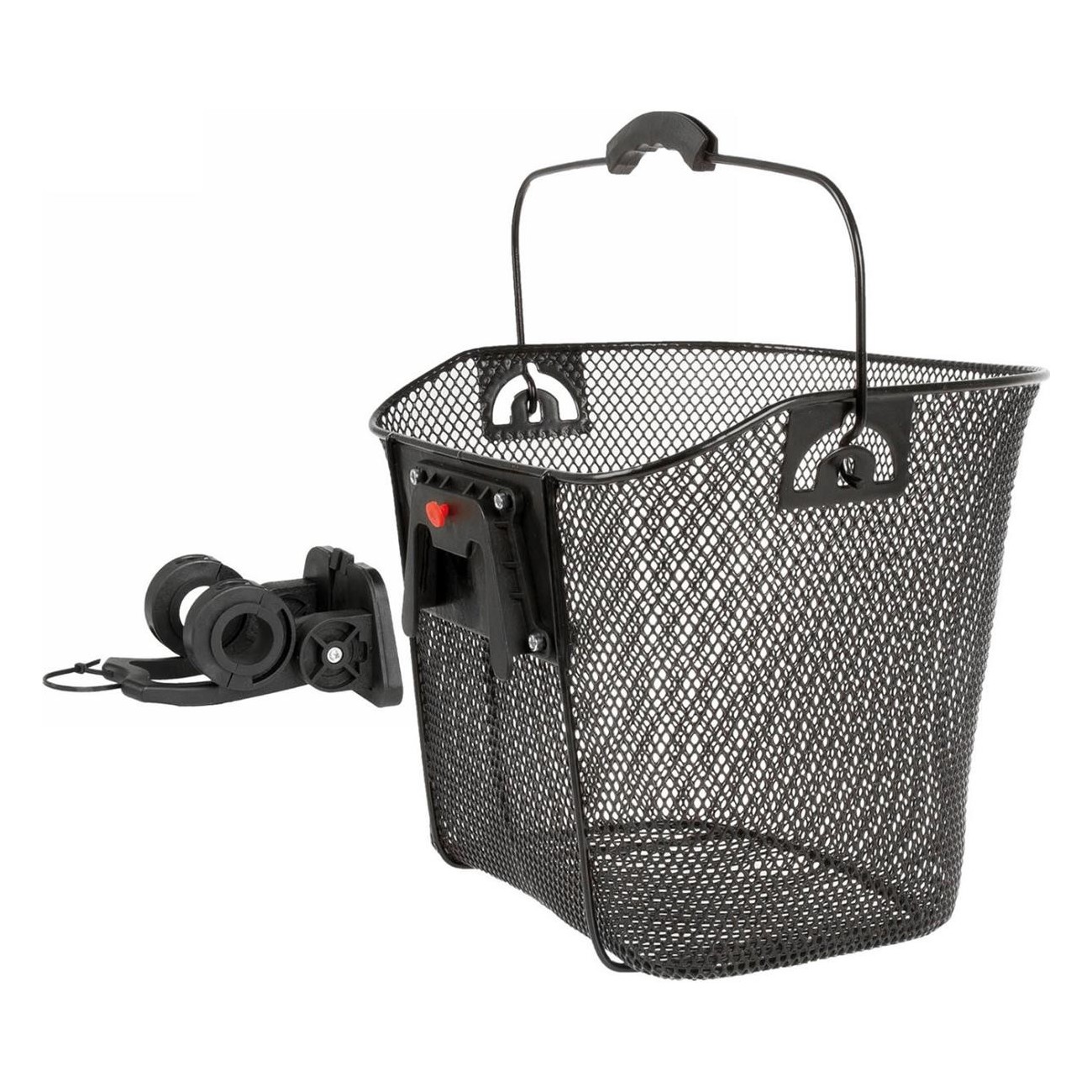 Ventura Black Bicycle Basket with Adjustable Clip, 34.5x26.5x26/22.5 cm - 3