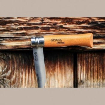 Coltello Opinel N°08 Viroblock in Acciaio al Carbonio con Manico in Faggio - 3 - Coltelli - 3123841130808