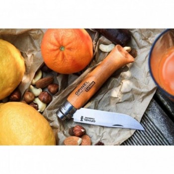 Coltello Opinel N°08 Viroblock in Acciaio al Carbonio con Manico in Faggio - 5 - Coltelli - 3123841130808