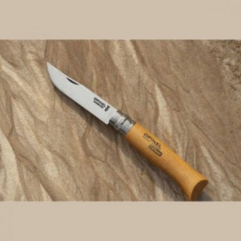 Coltello Opinel N°08 Viroblock in Acciaio al Carbonio con Manico in Faggio - 7 - Coltelli - 3123841130808