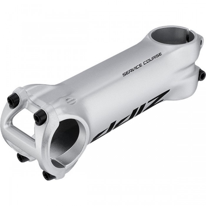 Aluminum Handlebar Stem - 105mm, 25°, 31.8mm, 1 1/8', Silver - Service Course - 1