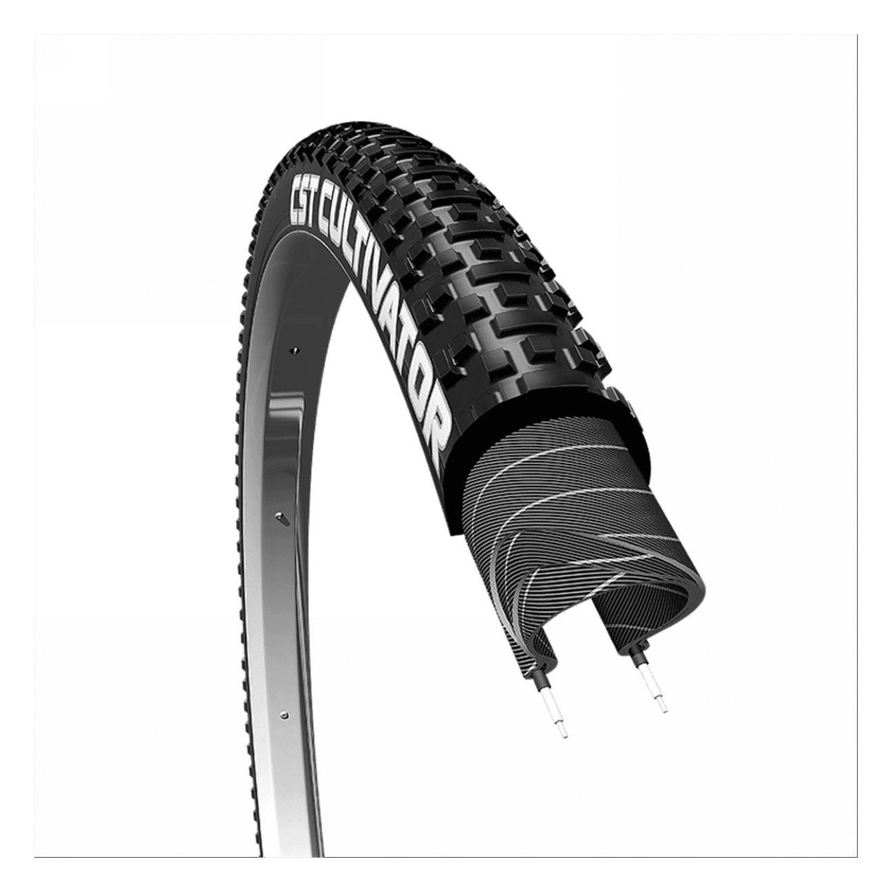 Pneu Cultivator 700x32 TL Ready pour Gravel et Cyclocross, Pliable et Noir - 1