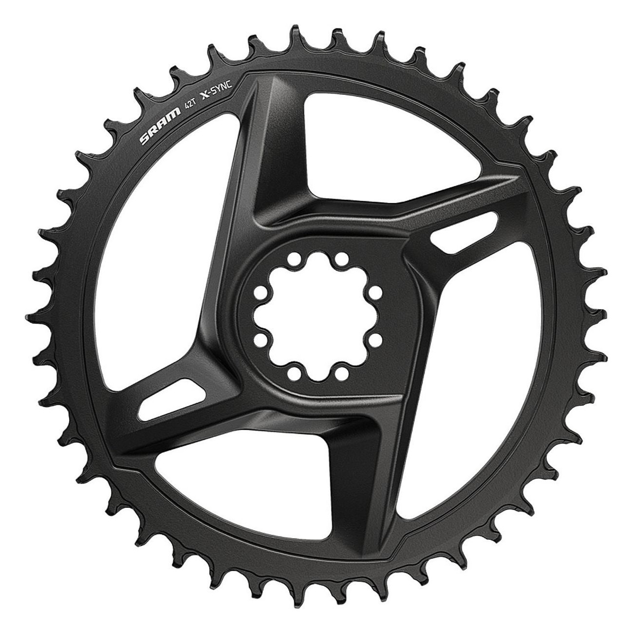 Couronne SRAM Route 43T 94mm Noire pour 2x12 Rival avec Couverture - 1